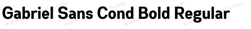 Gabriel Sans Cond Bold Regular字体转换